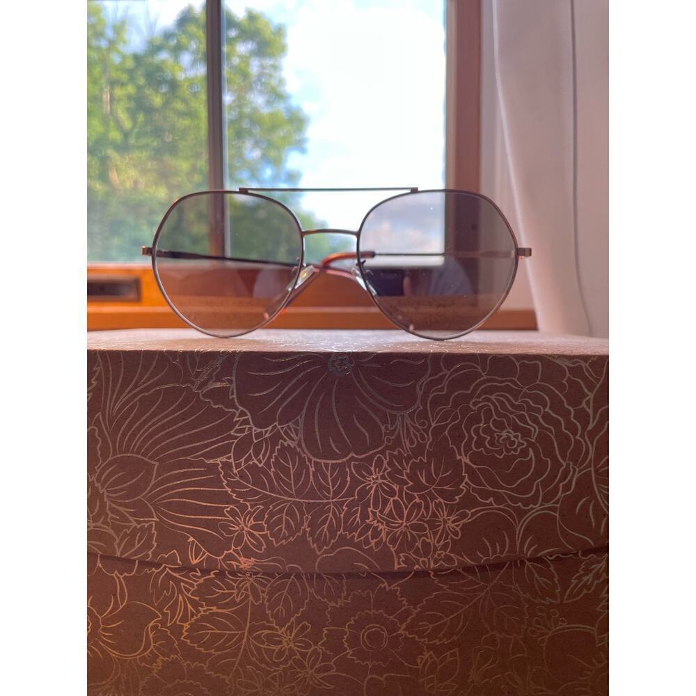 J Crew Rose Gold Aviator Glasses